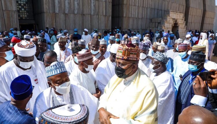 Bagudu attends funeral prayer of late ex-Rep, Kalgo, in Abuja