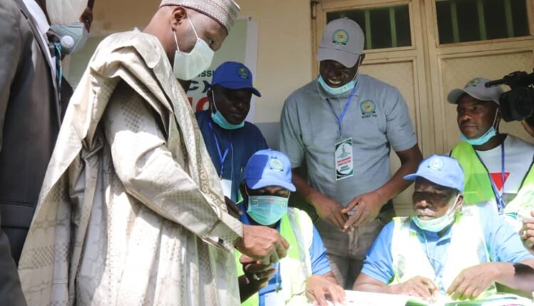 Gombe State Local Government Poll: Governor Inuwa Yahaya Votes at Jekadafari Polling Zone