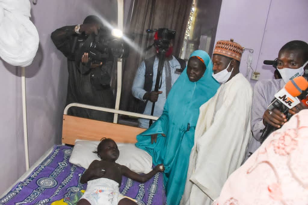 A 6 Year Old whose Private part was Cut Off got 1 Million Naira Support from Bauchi State Gov. for Treatment