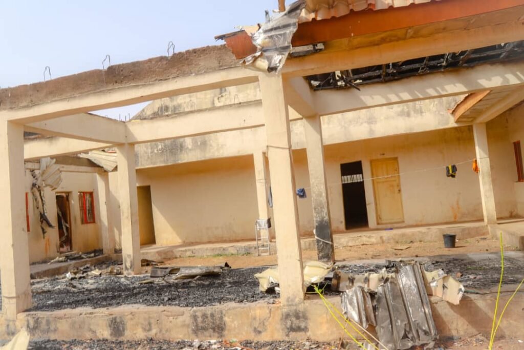 Bagudu commiserates with Poly students over inferno