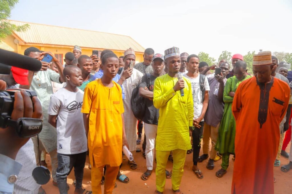 Bagudu commiserates with Poly students over inferno