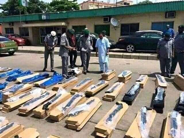 The Nigerian Customs had allegedly intercepted dangerous weapons concealed inside relief materials from France meant for delivery to Borno State.