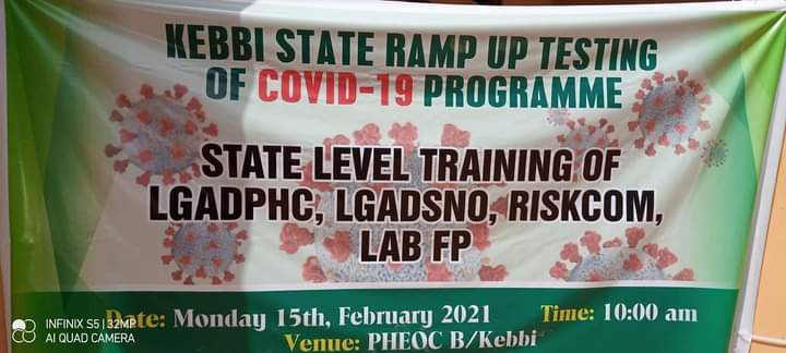 Covid-19: Kebbi Govt trains health personnel, increases testing to 9,450 in 21 LGAs