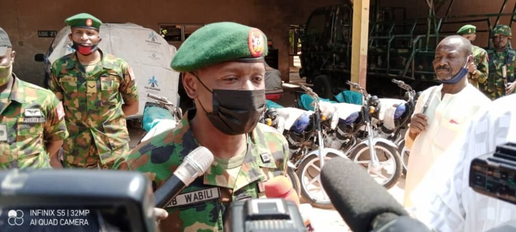 Kebbi Governmentt donates 8 Hilux vehicles, 20 Motorcycles to Military