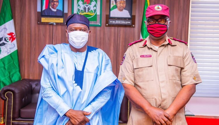 GOV FINTIRI WELCOMES NEW FRSC COMMANDANT POSTED TO ADAMAWA