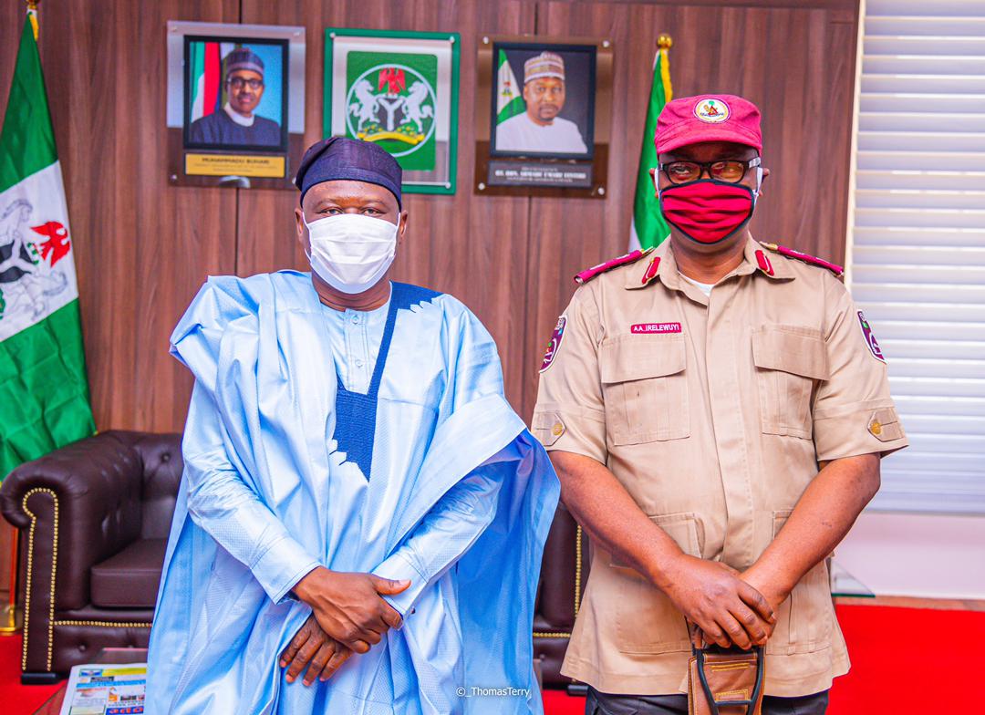 GOV FINTIRI WELCOMES NEW FRSC COMMANDANT POSTED TO ADAMAWA