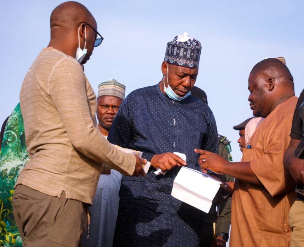Bama: Zulum Shares N200m, Food To 70,000 Households