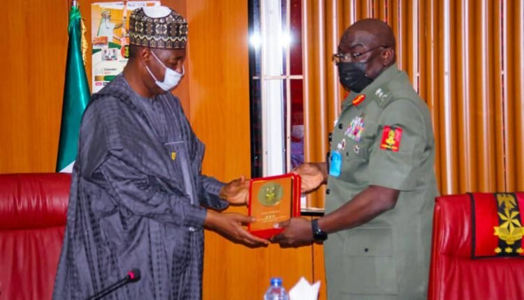 Boko Haram: Zulum, Borno’s Senators Visit CDS, COAS In Abuja