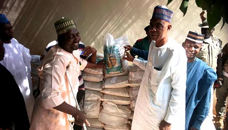 Buhari's organisation distributes bags of rice to 1,200 vulnerable people in Kebbi