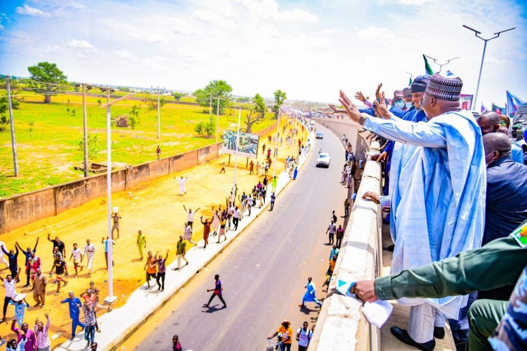 Former Vice President Atiku Commissions Flyover In Yola Constructed By Fintiri