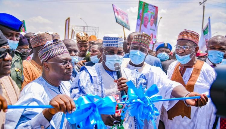 Former Vice President Atiku Commissions Flyover In Yola Constructed By Fintiri