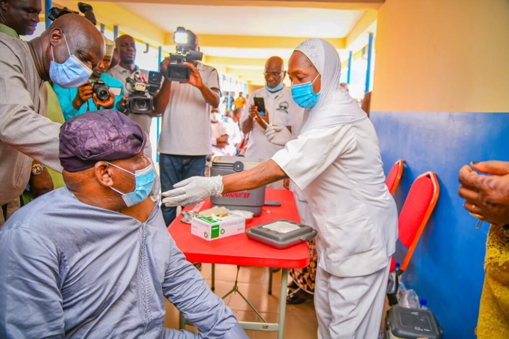 GOV. AUF RECEIVES SECOND DOSE OF COVID 19 VACCINE