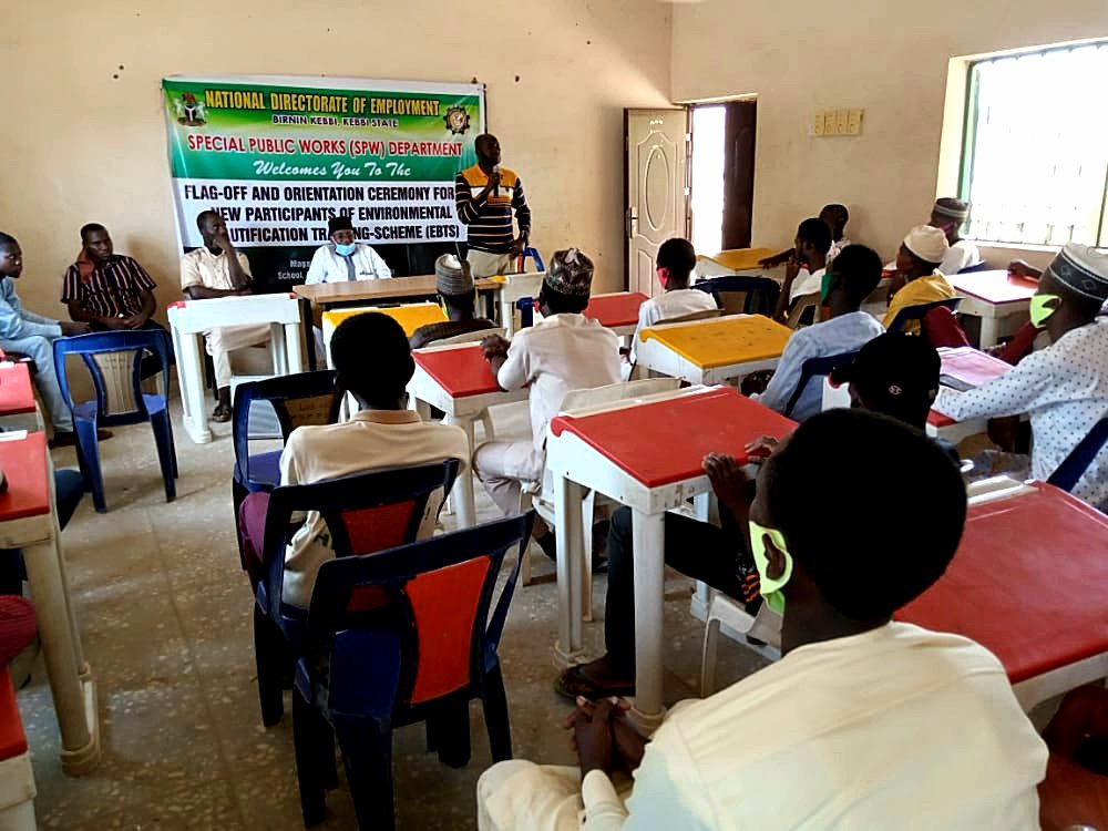 NDE trains Kebbi youths on environmental beautification