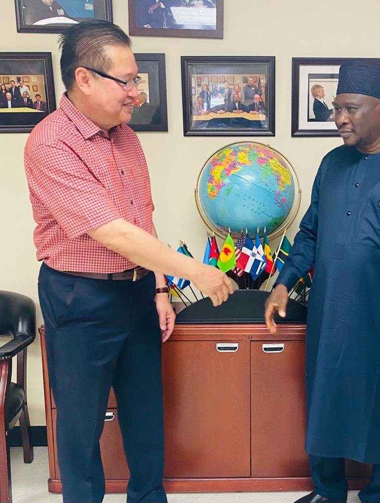 Adamawa State Governor met with the World Medical Relief team in Detroit, United States of America