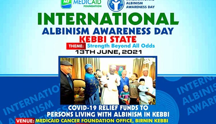 Bagudu's wife seeks support, donates cash to people with Albinism