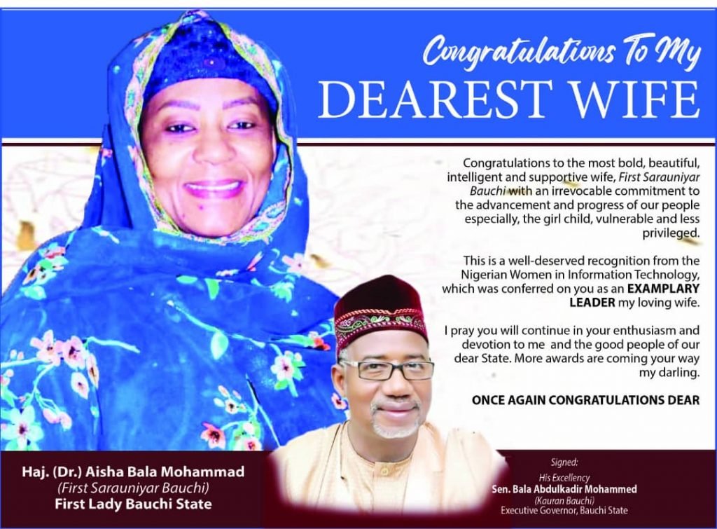 CONGRATULATIONS TO MY DEAREST WIFE