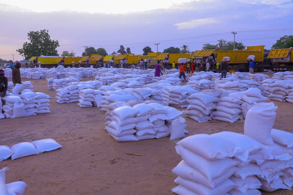 In Damboa: Zulum shares food, N125.5m cash to 40,000 families