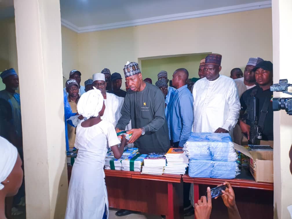 Zulum Opens Health Centre, Technical College in Chibok; Inspects 500 Houses in Damboa