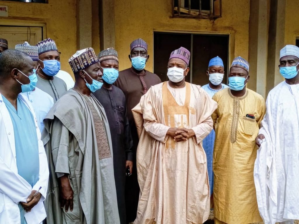 Bagudu, legislators visit injured soldiers at Sir Yahaya Memorial Hospital