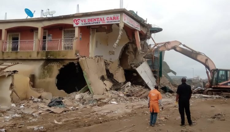 Mpape: FCTA demolish worship Centre, shops build on road corridors