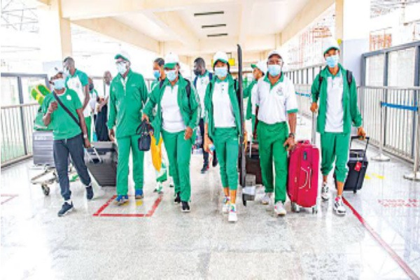 Tokyo Olympics: Oborududu, Brume lead Team Nigeria back to rousing Abuja welcome