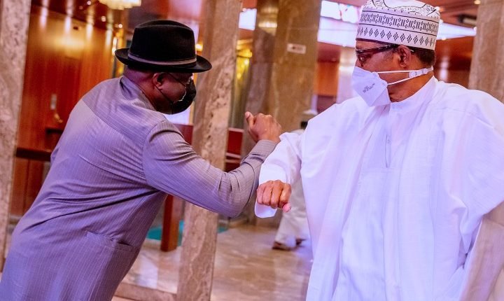 Peace Missions: Buhari meets ex-President Jonathan in Aso Rock