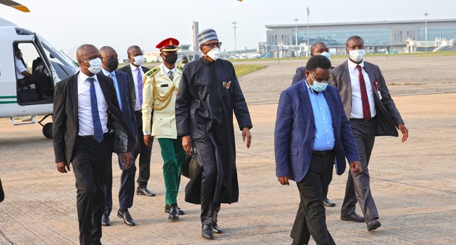 Buhari departs Abuja for COP26 in Glasgow, UK