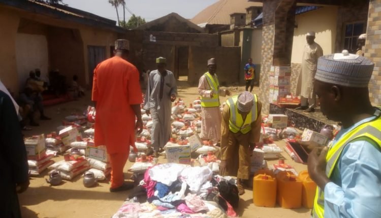 Zamfara state Government Distributed food items and essential to 84 victims of recent attack