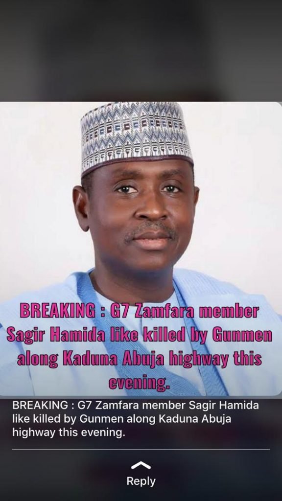 FORMER ZAMFARA GOVERNOR, YARI MOURNS DEATH OF  APC GOVERNORSHIP ASPIRANT, SAGIR HAMIDA