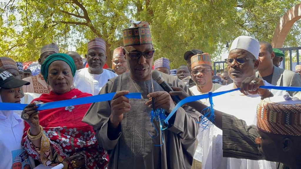 Day 2 in Southern Borno: Zulum Commissions Schools, Hospital in Kwaya Kusar