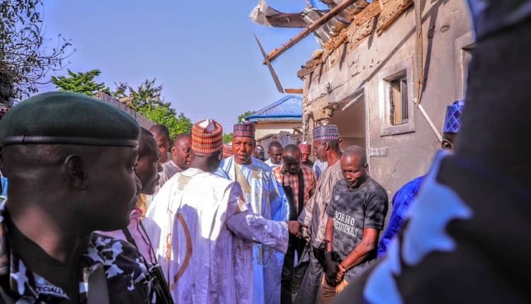 Maiduguri Estate Attack: Zulum Asks Military to Wake Up as He Visits Scene… To Set Up Committee on Damages 