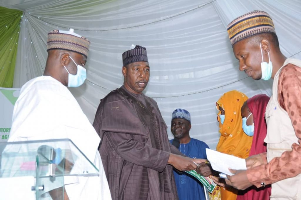 Zulum Visits, Gifts N5m to Soldiers Injured in Kala-Balge Battle with ISWAP