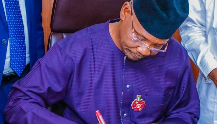 Sule signs 2022 budget