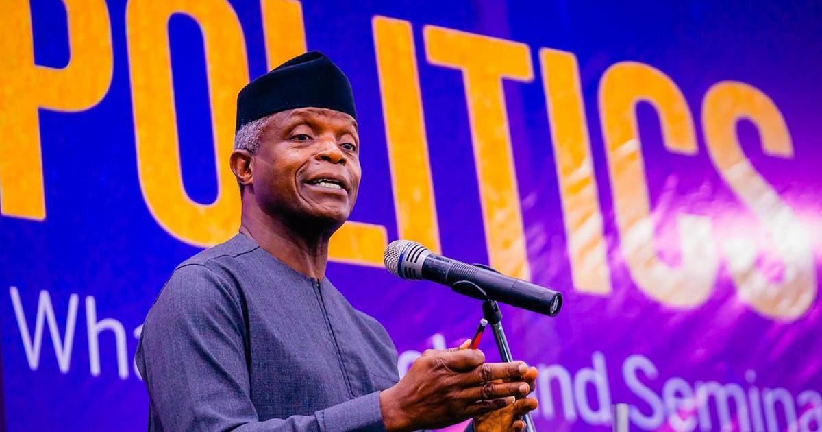 2023: Federal lawmaker says Osinbajo is salable candidate for Presidency