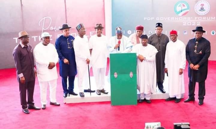 COMMUNIQUE ISSUED BY THE PDP GOVERNORS’ FORUM AT THE END OF THEIR MEETING IN PORT HARCOURT RIVERS STATE, JANUARY 17, 2022. 