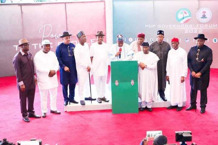 COMMUNIQUE ISSUED BY THE PDP GOVERNORS’ FORUM AT THE END OF THEIR MEETING IN PORT HARCOURT RIVERS STATE, JANUARY 17, 2022. 