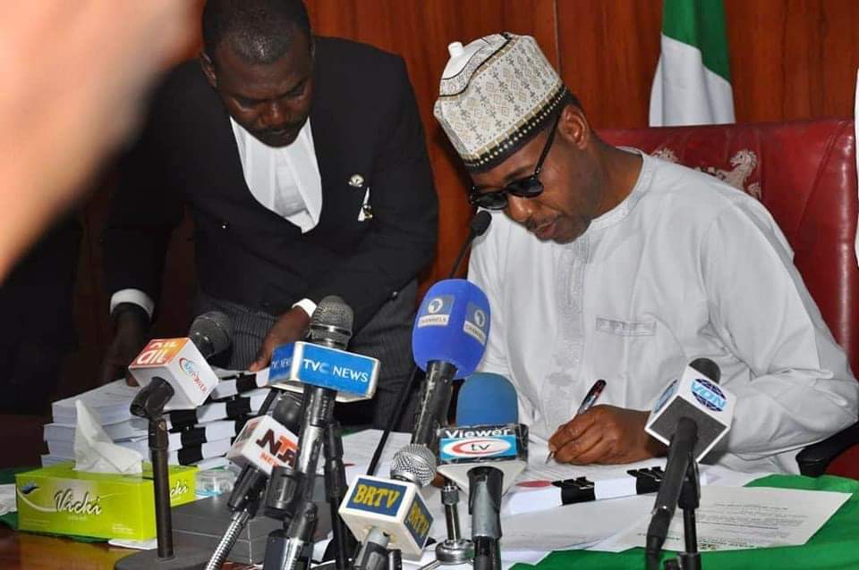 Zulum signs N269.6B budget, child protection act into law