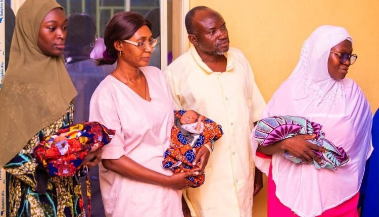 ZAMFARA FIRST LADY DONATES ITEMS, CASH TO MOTHER OF NEWBORN QUADRUPLETS