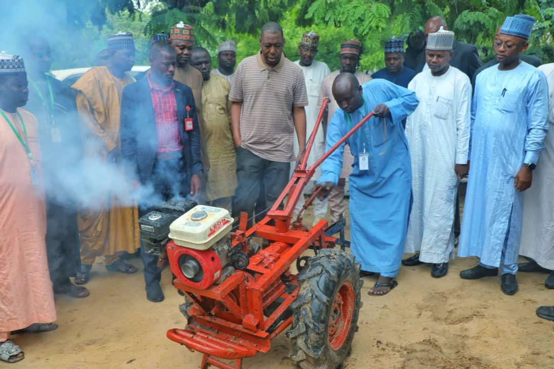 Zulum gifts N5m to Borno almajiri who fabricated ‘hand tractor’