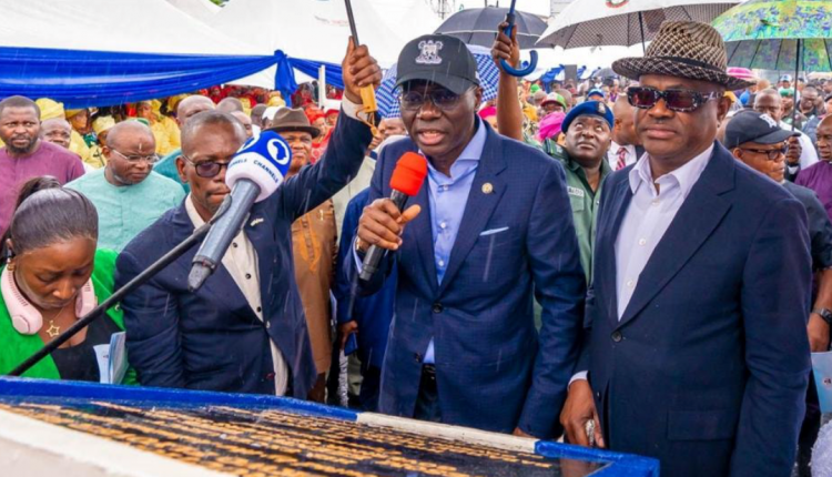 Sanwo-Olu commends Wike on projects