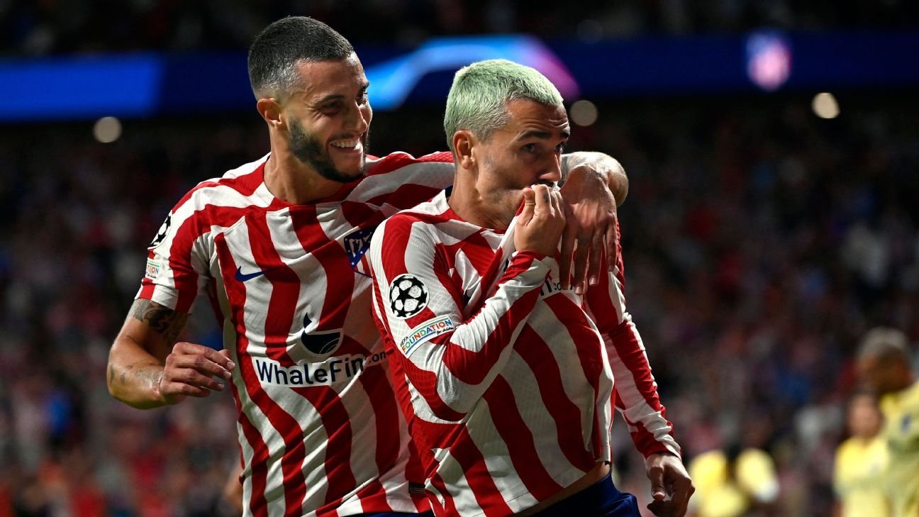 Atletico Madrid shock Porto with last-gasp Antoine Griezmann goal