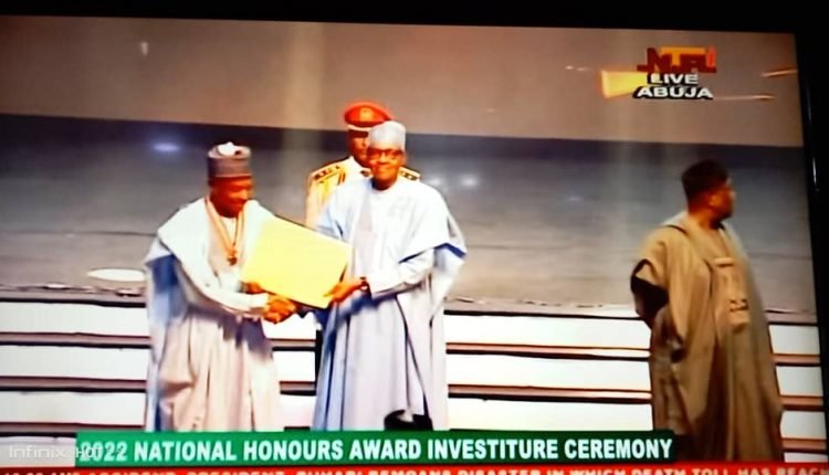Gov Bagudu bags CON award 