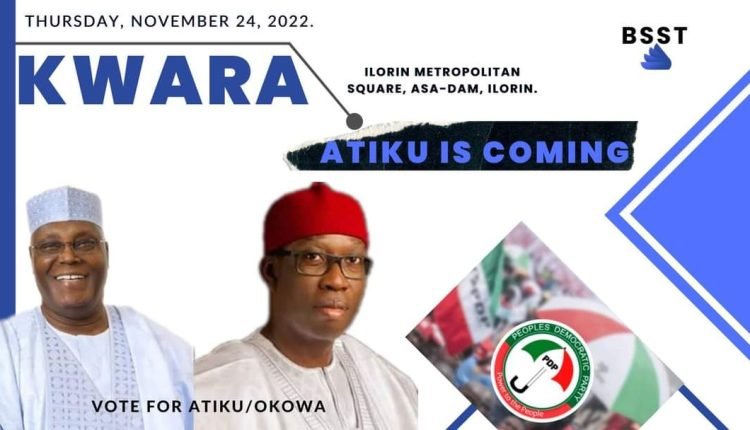 2022 PDP PRESIDENTIAL CAMPAIGN RALLY AT ILORIN, KWARA  STATE