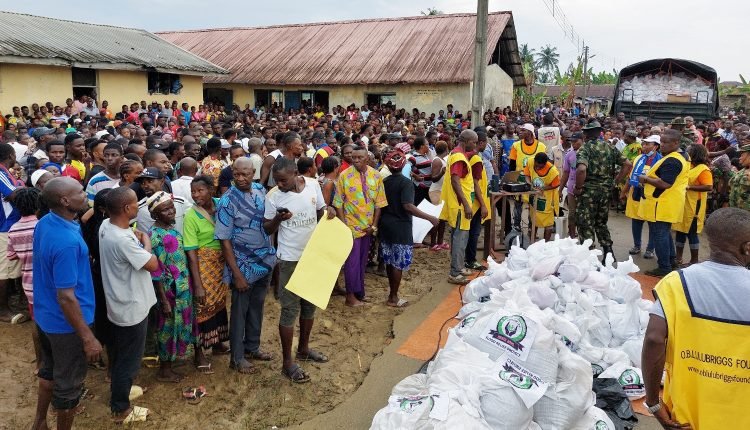 Army, Foundation distribute N30m relief items to flood victims in Rivers
