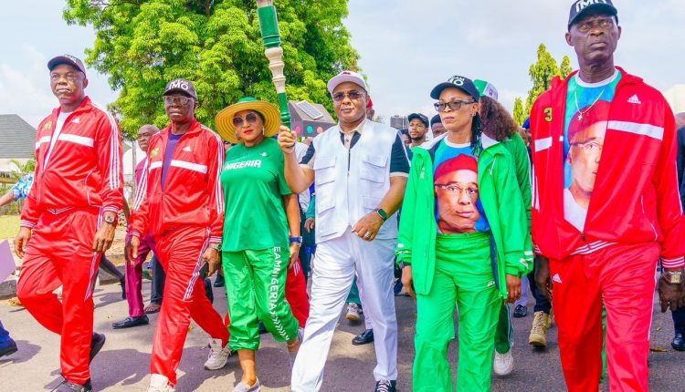 Uzodimma receives Torch of Unity for 21st National Sports Festival