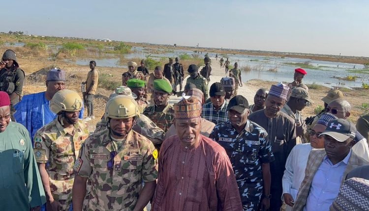 Floods: Zulum in Niger Republic, visits Borno refugees displaced from Malam-Fatori 