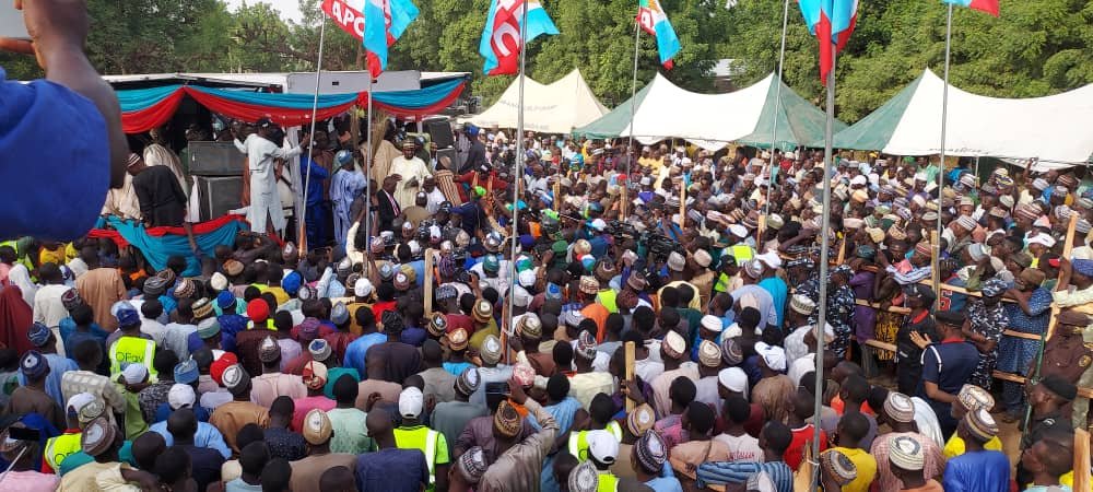 Thousands of APC supporters grace APC campaign rally in Shanga