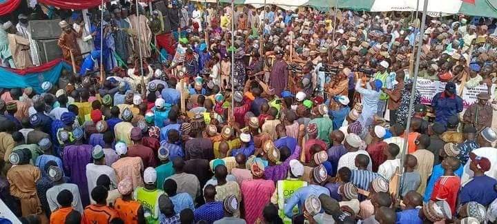 Thousands of APC supporters grace APC campaign rally in Shanga