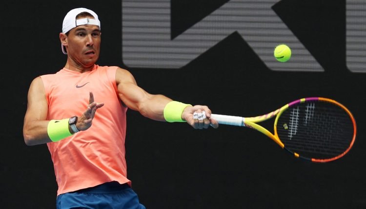 Rafa Nadal will kick off his Australian Open title defence on Monday with a first round test against rising