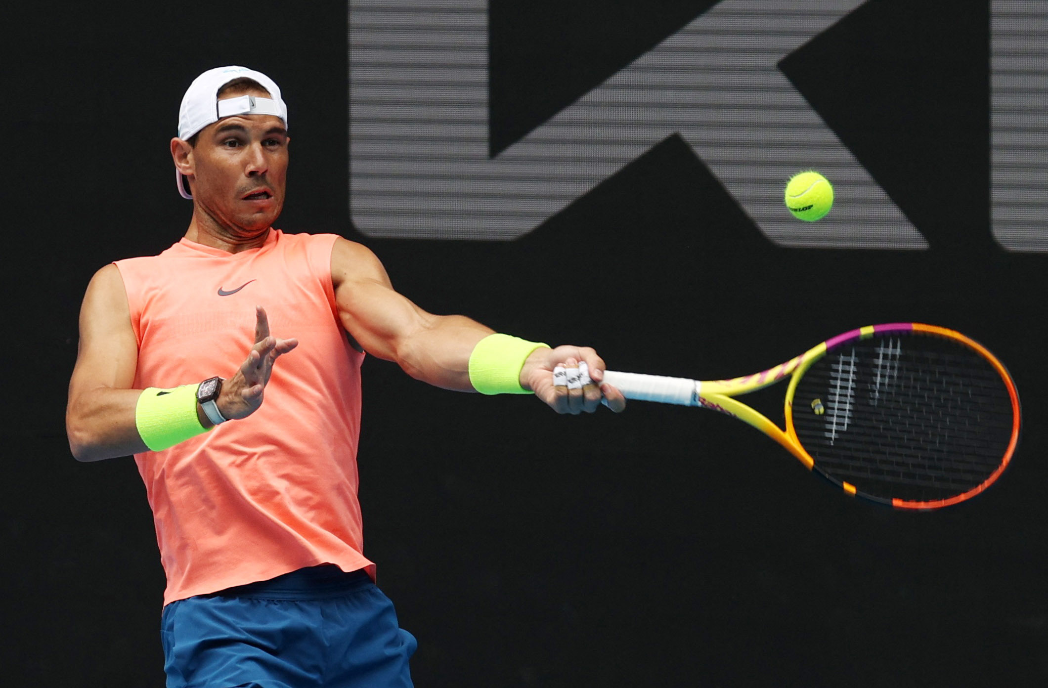 Rafa Nadal will kick off his Australian Open title defence on Monday with a first round test against rising